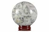 Polished Dendritic Agate Sphere - Madagascar #218916-1